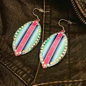 Serape Oval Earrings